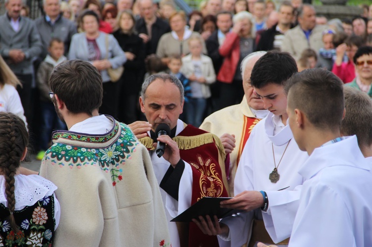 Symbole ŚDM w Kamienicy