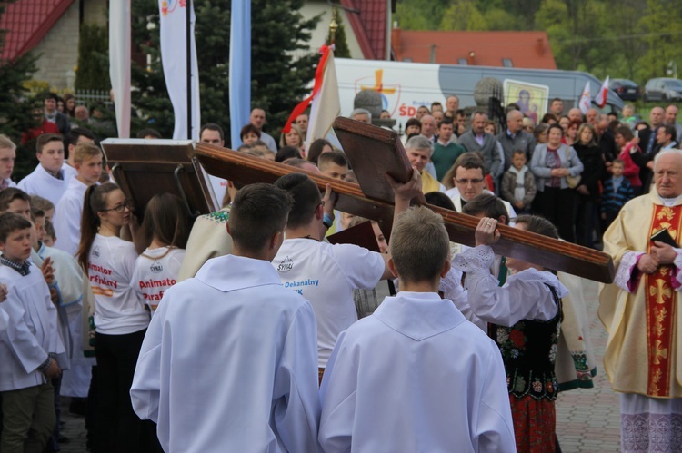 Symbole ŚDM w Kamienicy