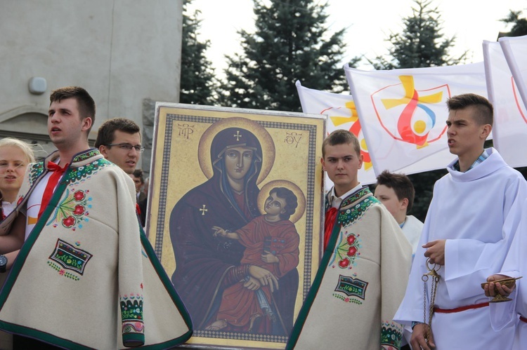 Symbole ŚDM w Kamienicy