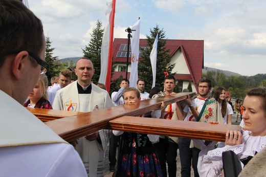 Symbole ŚDM w Kamienicy