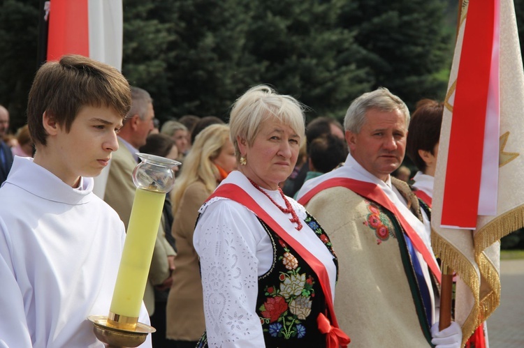 Symbole ŚDM w Kamienicy