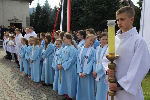 Symbole ŚDM w Kamienicy