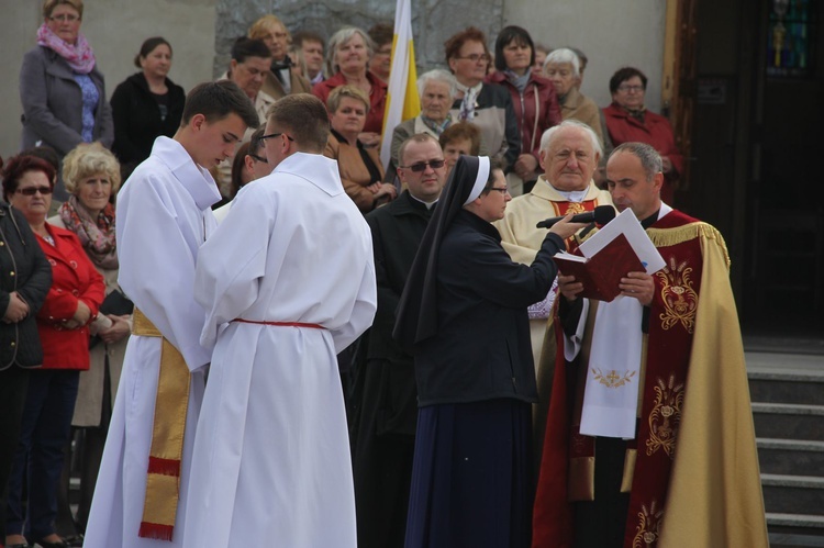 Symbole ŚDM w Kamienicy