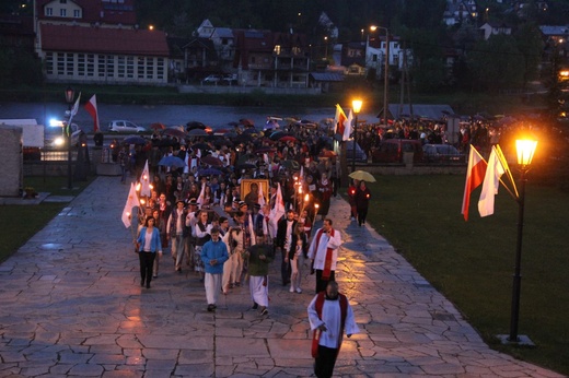 Symbole ŚDM w Krościenku