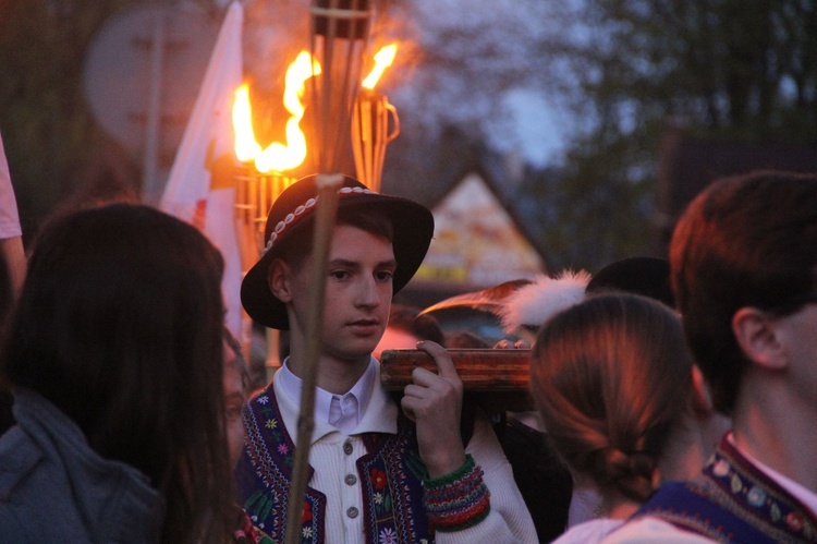 Symbole ŚDM w Krościenku