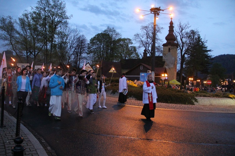 Symbole ŚDM w Krościenku