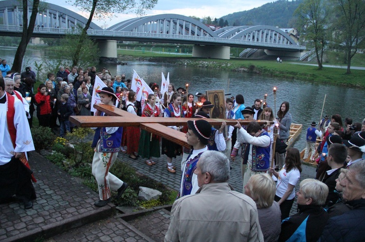 Symbole ŚDM w Krościenku