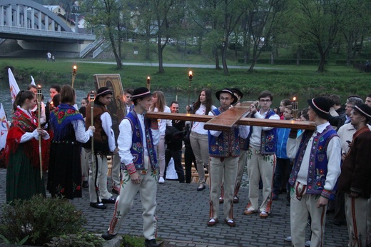 Symbole ŚDM w Krościenku