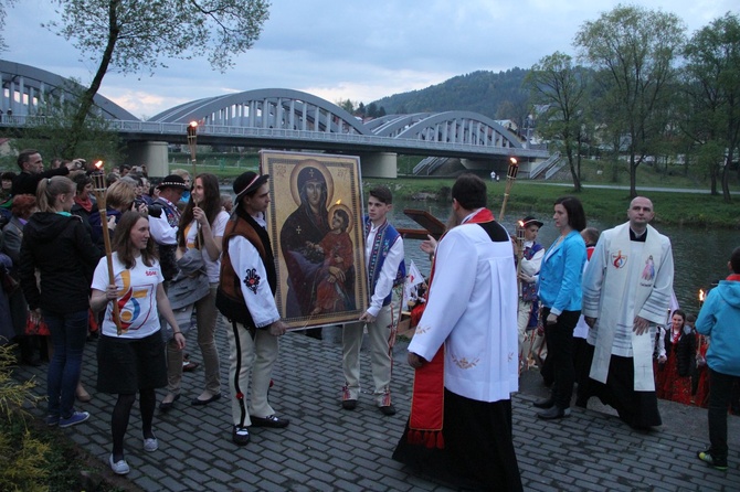 Symbole ŚDM w Krościenku