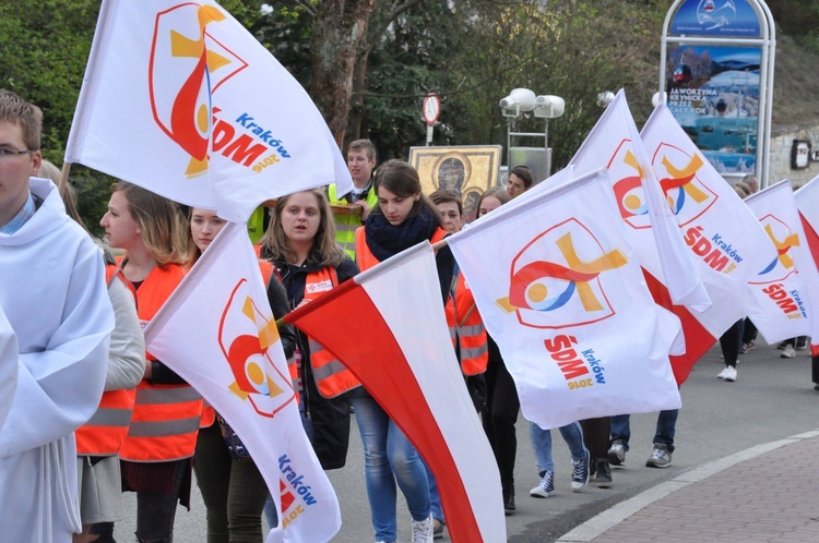 Znaki ŚDM w Krynicy - Zdroju