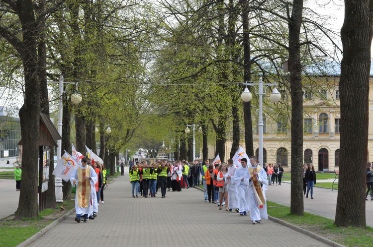 Znaki ŚDM w Krynicy - Zdroju