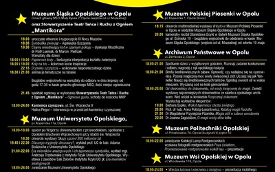 Program IX Nocy Muzeów w Opolu