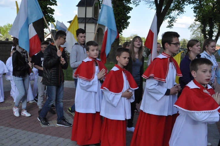 Znaki ŚDM w Szczepanowie