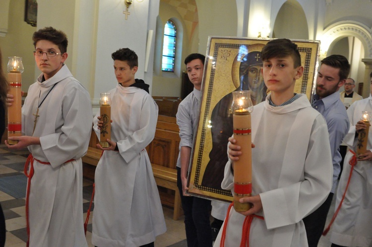 Znaki ŚDM w Borzęcinie