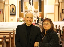 Roberto Marini z żoną