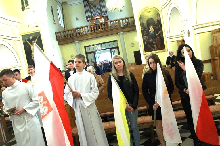 Znaki ŚDM w Żabnie