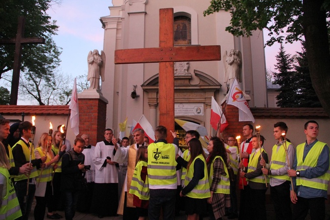 Symbole ŚDM w mieleckiej bazylice