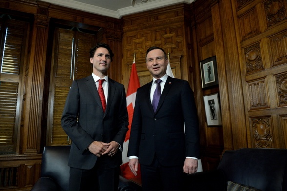 Prezydent Duda spotkał się z premierem Kanady