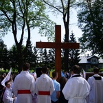 Symbole ŚDM w Chorzelowie