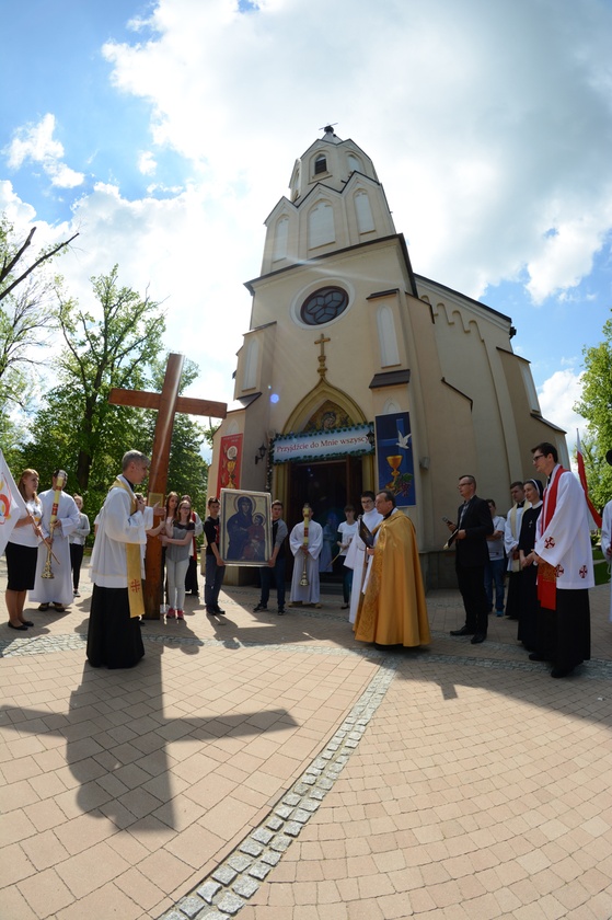 Symbole ŚDM w Przecławiu