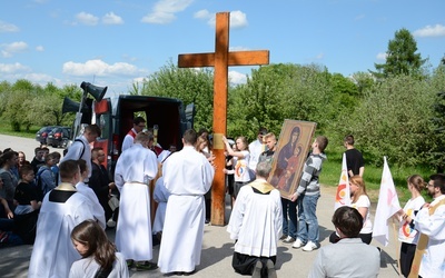 Symbole ŚDM w Przecławiu