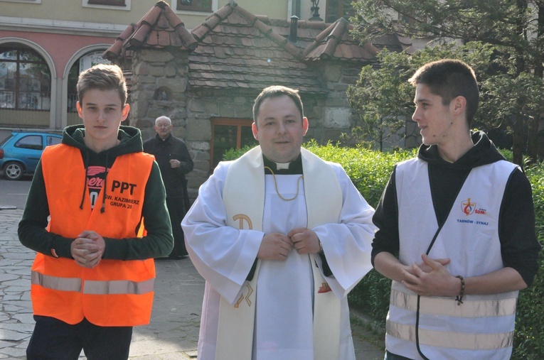 Znaki ŚDM w Nowym Sączu