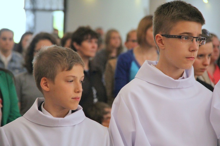 Symbole ŚDM w kościele bł. Karoliny w Tarnowie