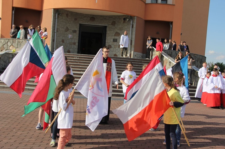 Symbole ŚDM w kościele bł. Karoliny w Tarnowie