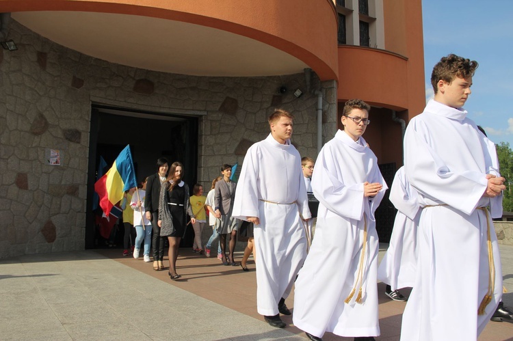 Symbole ŚDM w kościele bł. Karoliny w Tarnowie