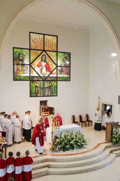 Otwarcie kościoła w Bziu