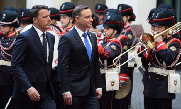 Renzi rozmawiał z Andrzejem Dudą