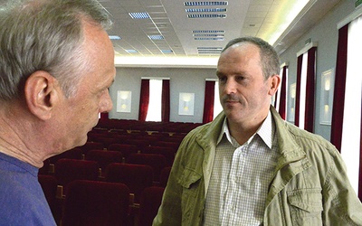 Marek Ziomek (z prawej) chce zagrać w filmie, by oddać cześć tym, którzy 40 lat temu walczyli o naszą wolność i godność.