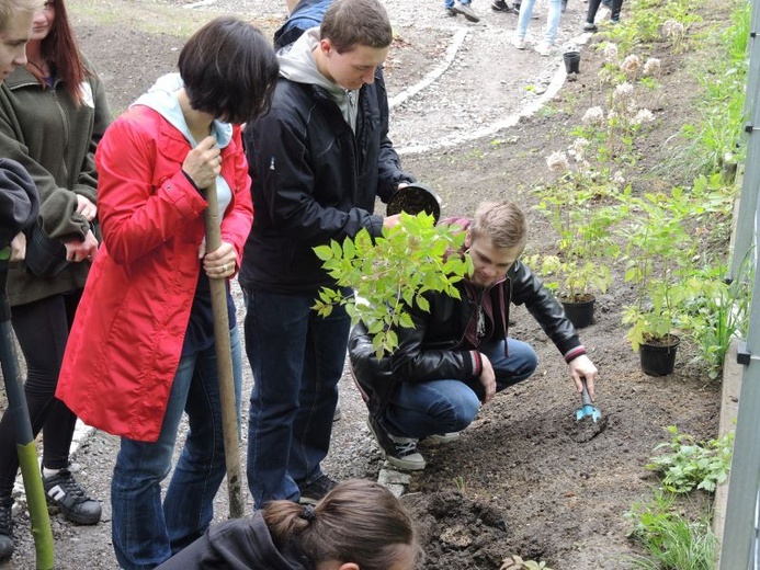 Ogród ekologiczny przy Hospicjum św. Jana Pawła II