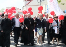 W marszu Caritas przeszli mieszkańcy Krasnegostawu ale także wielu innych miast Lubelszczyzny