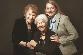 Od lewej: Minka Disbrow, Ruth Lee (Betty Jane) i autorka książki „Czekałam na ciebie” Cathy LaGrow.