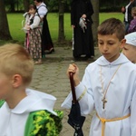 Procesja Bożego Ciała w parafii św. Elżbiety w Cieszynie