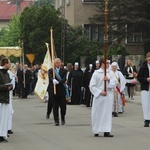 Procesja Bożego Ciała w parafii św. Elżbiety w Cieszynie