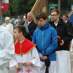 Procesja Bożego Ciała w parafii św. Elżbiety w Cieszynie