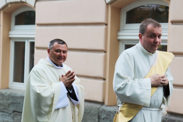 Procesja Bożego Ciała w parafii św. Elżbiety w Cieszynie