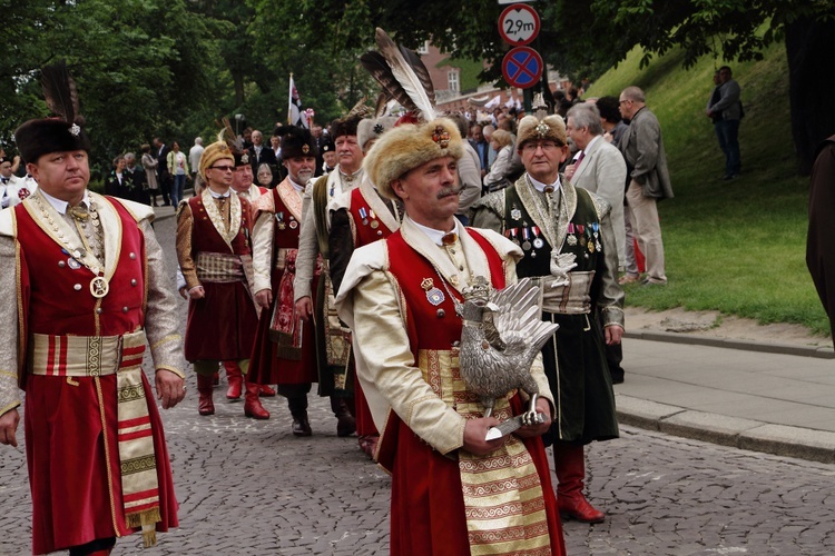 Boże Ciało 2016 - procesja z Wawelu na Rynek Główny 