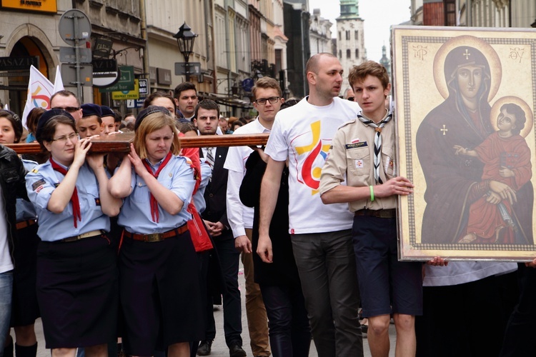 Boże Ciało 2016 - procesja z Wawelu na Rynek Główny 