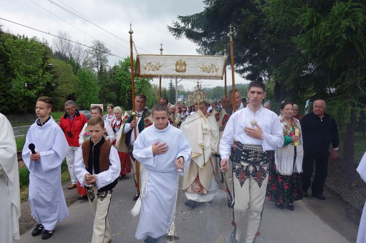 Boże Ciało 2016 - procesja w Poroninie