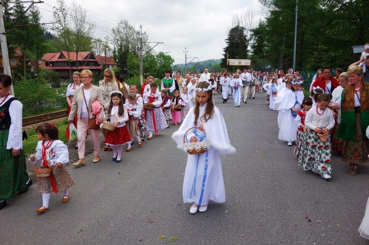 Boże Ciało 2016 - procesja w Poroninie