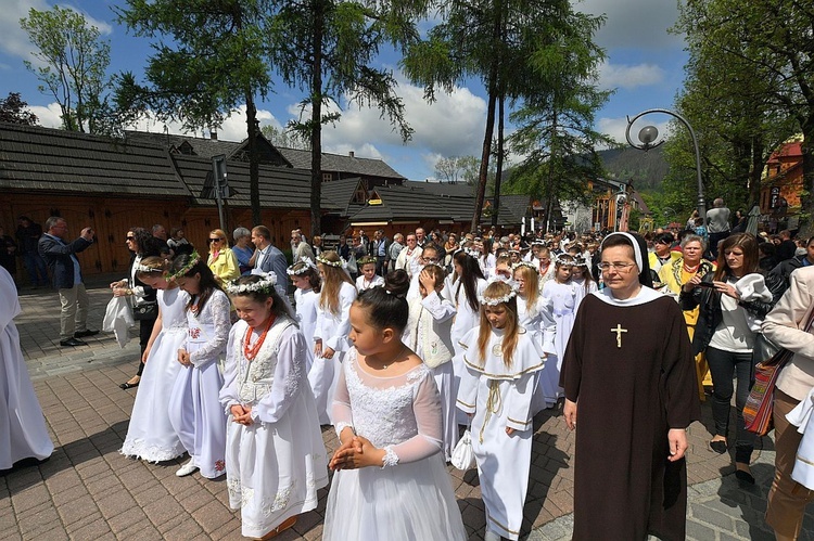 Boże Ciało 2016 - procesja w Zakopanem 