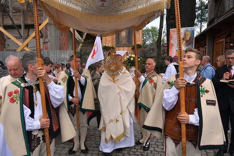 Boże Ciało 2016 - procesja w Zakopanem 