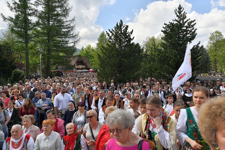 Boże Ciało 2016 - procesja w Zakopanem 