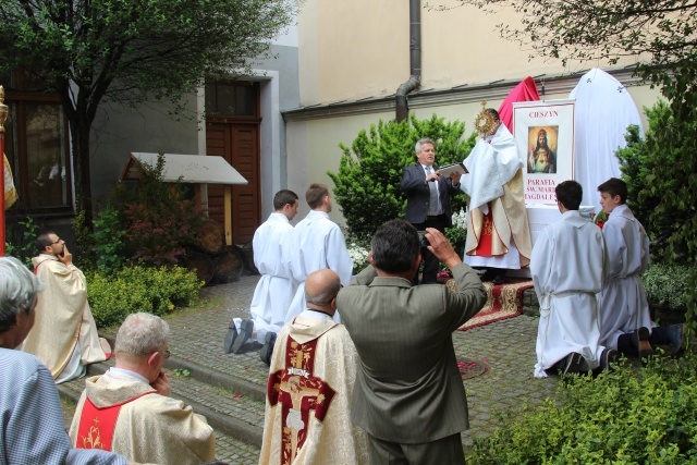 Procesja Bożego Ciała w parafii św. Marii Magdaleny w Cieszynie