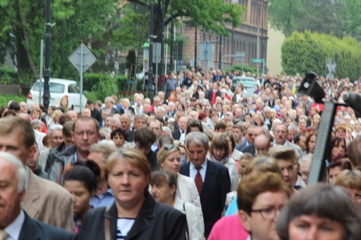 Procesja Bożego Ciała w parafii św. Marii Magdaleny w Cieszynie