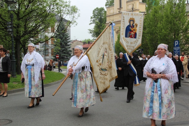 Procesja Bożego Ciała w parafii św. Marii Magdaleny w Cieszynie