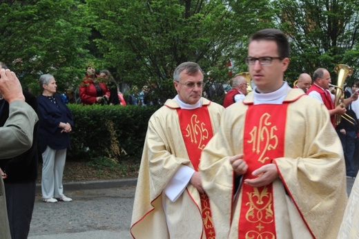Procesja Bożego Ciała w parafii św. Marii Magdaleny w Cieszynie
